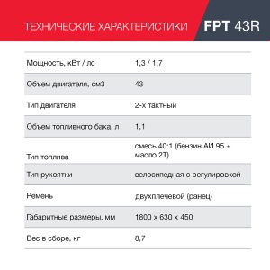 Бензиновый триммер FUBAG FPT 43R в Великом Новгороде фото