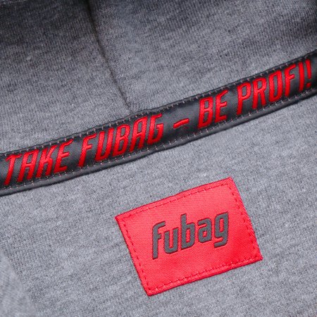 Серо-красная толстовка Fubag с капюшоном  размер XL в Великом Новгороде фото
