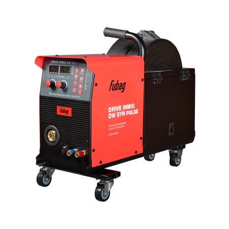 Полуавтомат сварочный FUBAG INMIG 500 T DW SYN PULSE + подающий механизм DRIVE INMIG DW SYN PULSE  + горелка FB 500 3 м + блок жидкостного охлаждения Cool 70 + тележка для аппаратов + шланг-пакет 5 метров 70 мм2 14 pol с жидкостным  охлаждением в Великом Новгороде фото